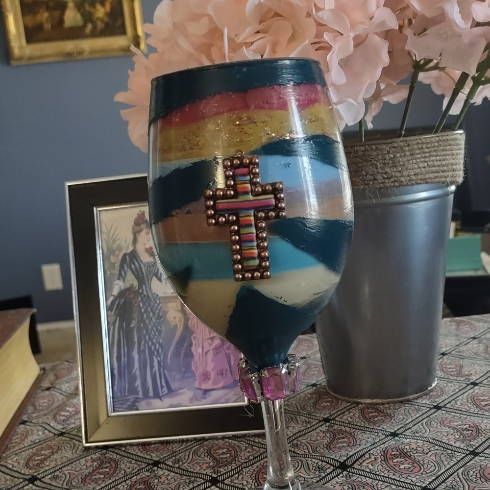 Decorative Candle..large goblet